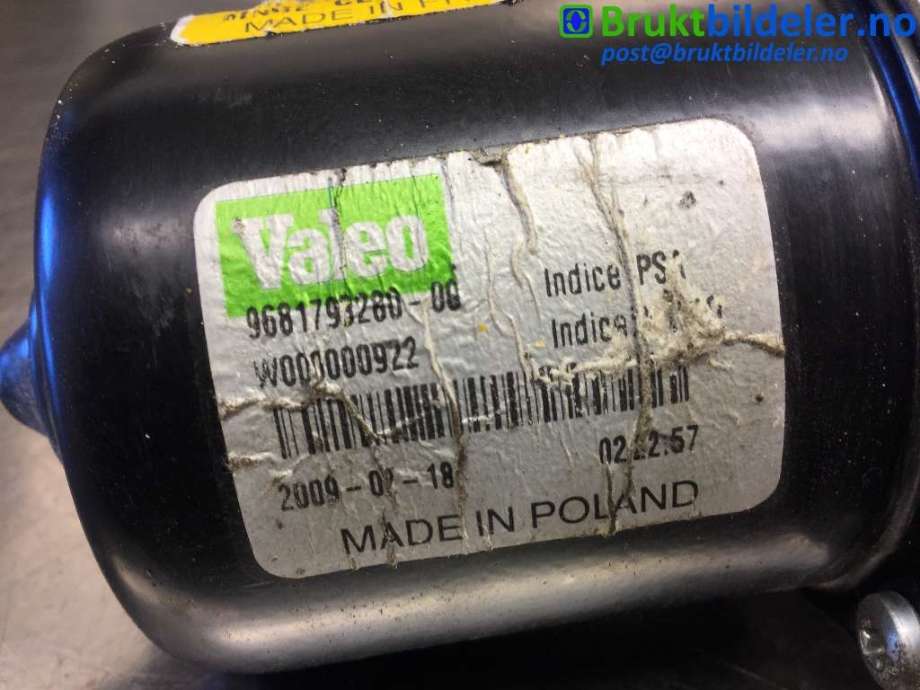 Viskermotor frontrute til Citroën C3, Picasso 2009-2017  (CITROEN|9681793280|53571102|)