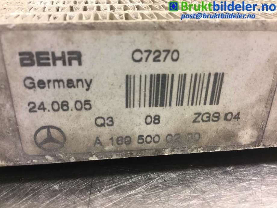Oljekjøler til Mercedes B-Klasse 2005-2008 (Fase 1) (W245) (W245) (MERCEDES|A 169 500 02 00|)