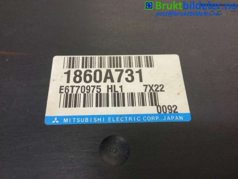 Styreenhet motor til Mitsubishi Lancer 2008-2017  (MITSUBISHI|1860A731|E6T70975|)