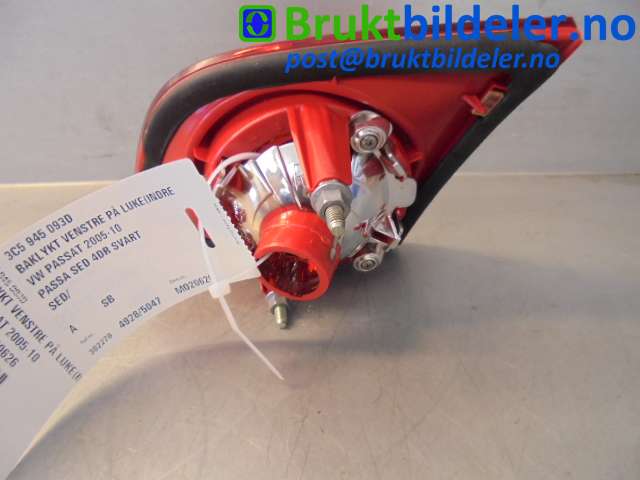 Baklykt venstre indre til VW Passat 2005-2010 (B6) (B6) (VOLKSWAGEN|3C5 945 093D|)