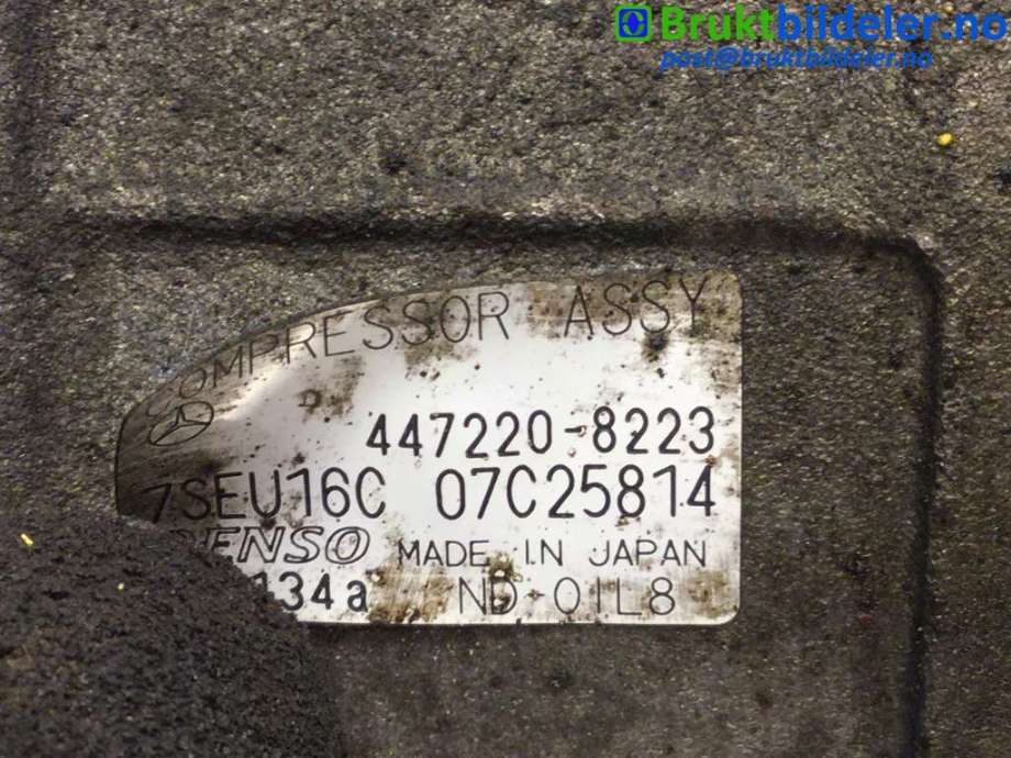 Aircondition kompressor til Mercedes C-Klasse 2000-2004 (Fase 1) (W203) (W203) (MERCEDES||447220-8223)
