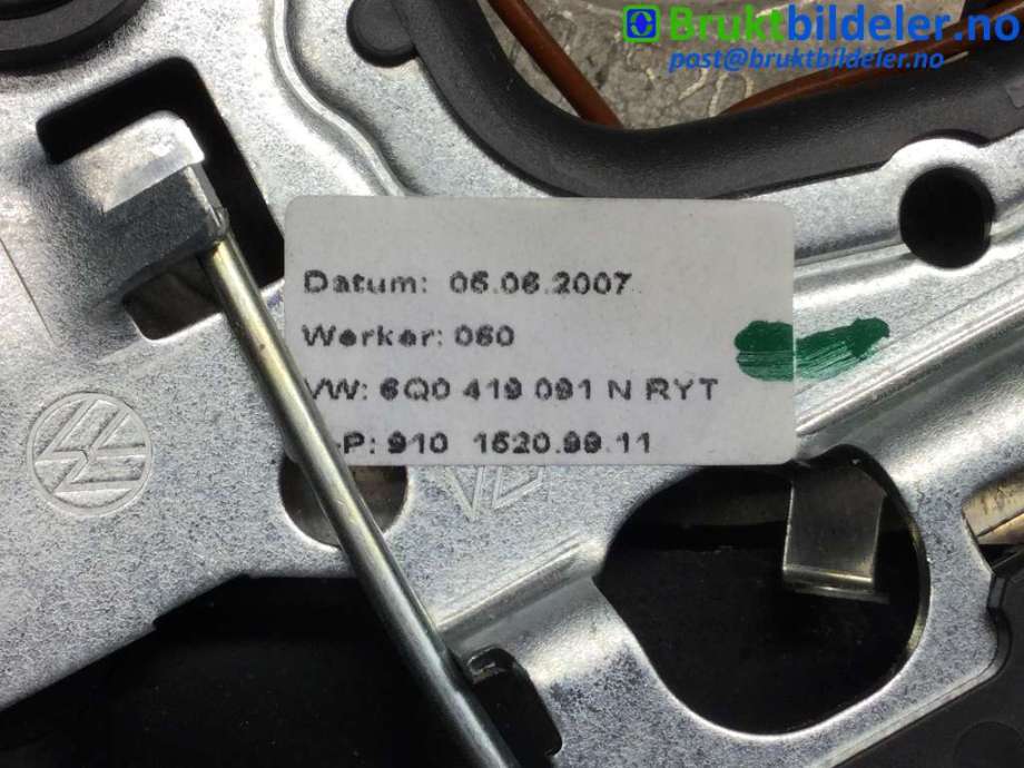Ratt til VW Polo 2005-2009 (Type IV, Fase 2) (VOLKSWAGEN|6Q0419091N|)