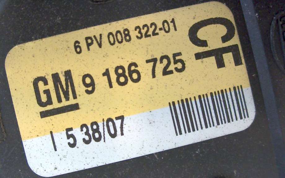 Pedal gass til Opel Vectra C 2002-2005 (Type I) (OPEL VECETRA||6PV008322-01)