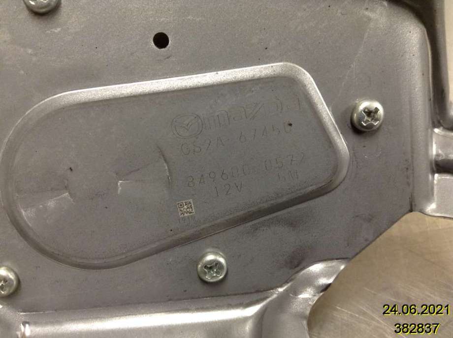 Viskermotor bakrute til Mazda 6 2010-2013 (Type II, Fase 2)  (MAZDA|GS2A-67450|849600-0572|)