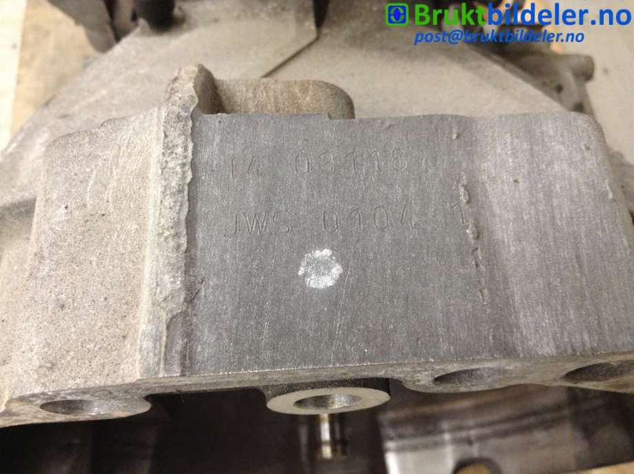 Girkasse manuell 6-trinn til Audi A6 2008-2011 (Type III, Fase 2) (C6) (C6) (AUDI||JWS GEARKODE)