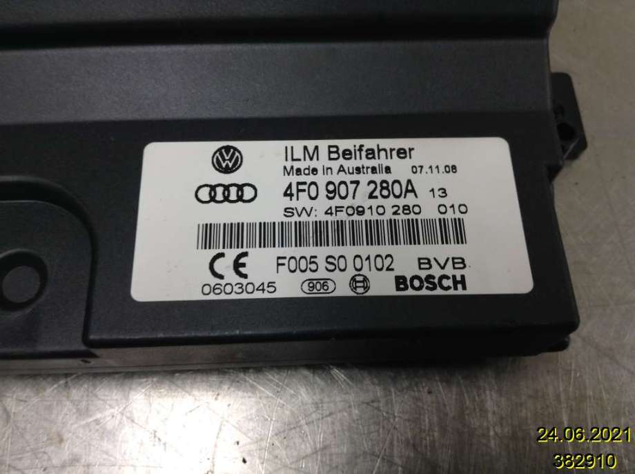 Styreenhet diverse til Audi A6 2008-2011 (Type III, Fase 2) (C6) (C6) (AUDI|4F0 907 280 A|F 005 V00 102|)