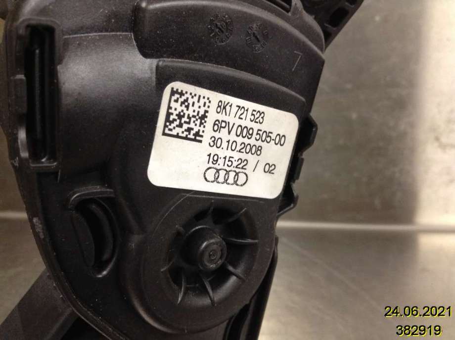 Pedal gass til Audi A6 2008-2011 (Type III, Fase 2) (C6) (C6) (AUDI|8K1 721 523|6PV 009 505-00|)