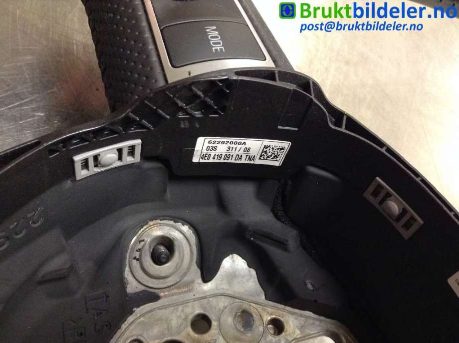 Ratt til Audi A6 2008-2011 (Type III, Fase 2) (C6) (C6) (AUDI|4E0 419 091 DA|)