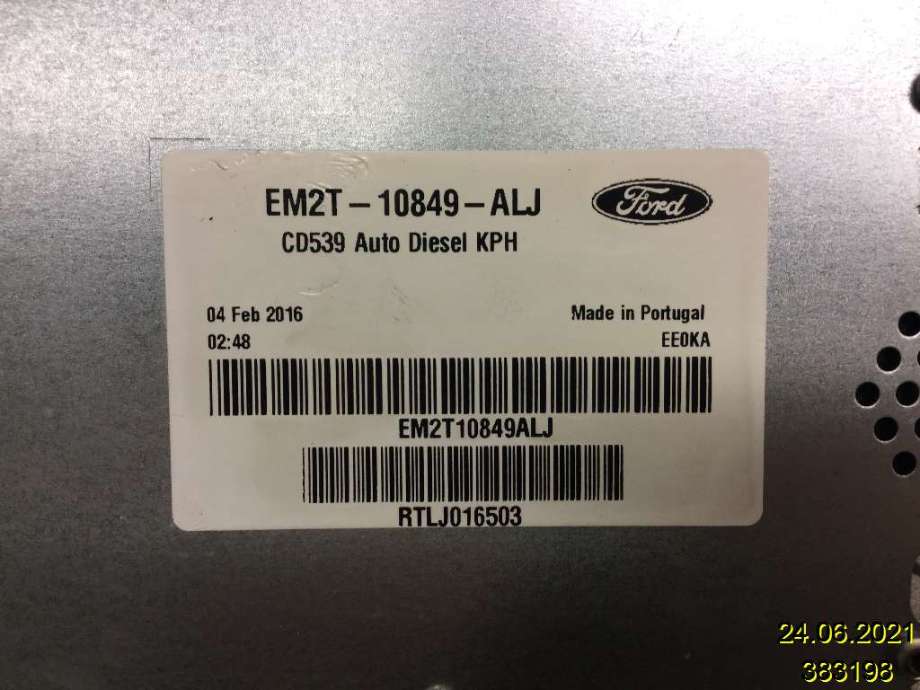 Instrumentpanel til Ford Galaxy 2015-2022 (Type IV)  (FORD|EM2T10849ALJ|)