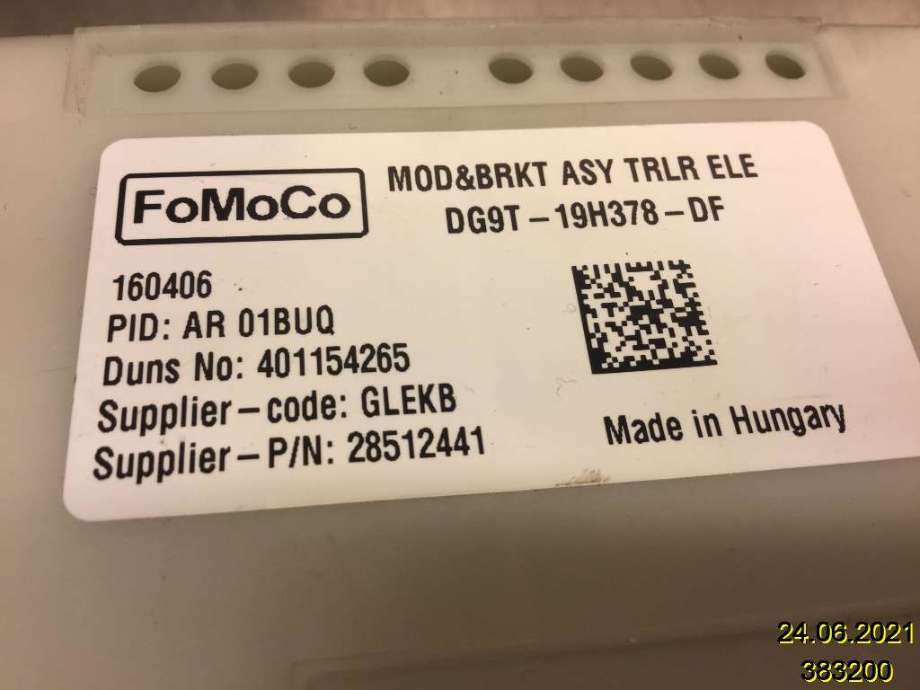 Styreenhet hengerfeste til Ford Galaxy 2015-2022 (Type IV)  (FORD|DG9T19H378DF|28512441|)