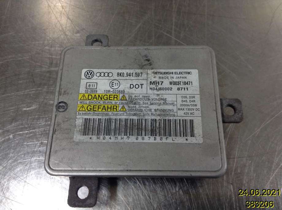 Styreenhet xenon/ballast til Audi A4 2007-2014 (Type IV) (B8) (B8) (AUDI|8K0 941 597 E|W003T18471|)