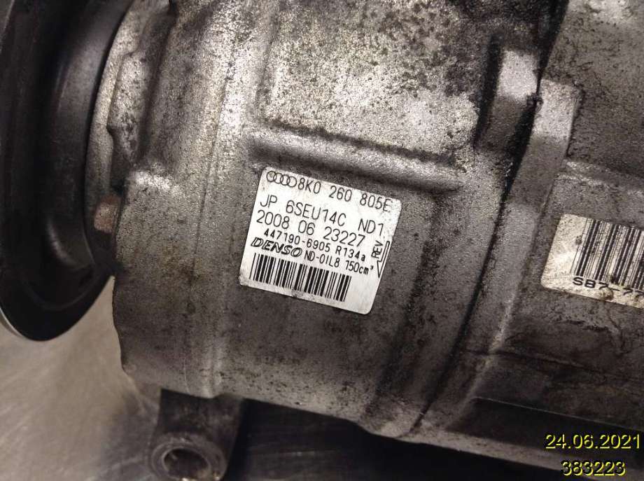 Aircondition kompressor til Audi A4 2007-2014 (Type IV) (B8) (B8) (AUDI|8K0 260 805 E|447190-6905|)