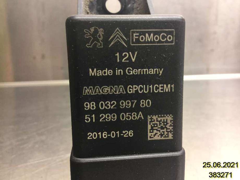 Rele gløde til Ford Galaxy 2015-2022 (Type IV)  (FORD||51299058A|9803299780)