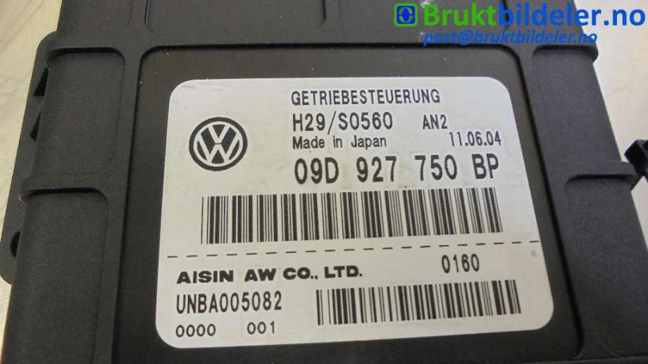 Styreenhet girkasse til VW Touareg 2003-2007 (Type I, Fase 1)  (VOLKSWAGEN|09D927750BP||UNBA005082)