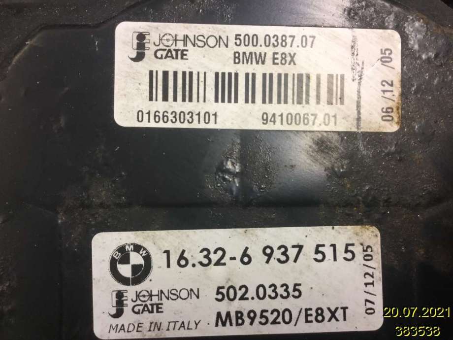 Kjølevifte til BMW 3-Serie 2005-2011 (E90/E91/E92/E93) (E90/E91/E92/E93) (BMW|16 32-6 937 515|0335;502|)