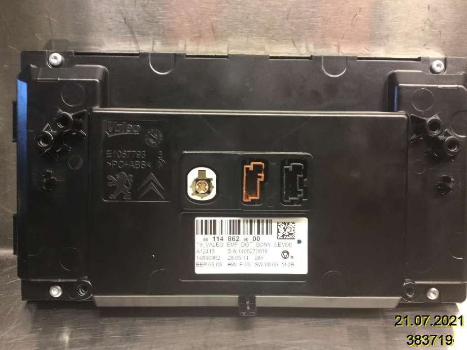Instrument kjørecomputer til Peugeot 308 2013-2021 (Type II)  (PEUGEOT|98 114 862 80|114 862 80 00|E1067793)