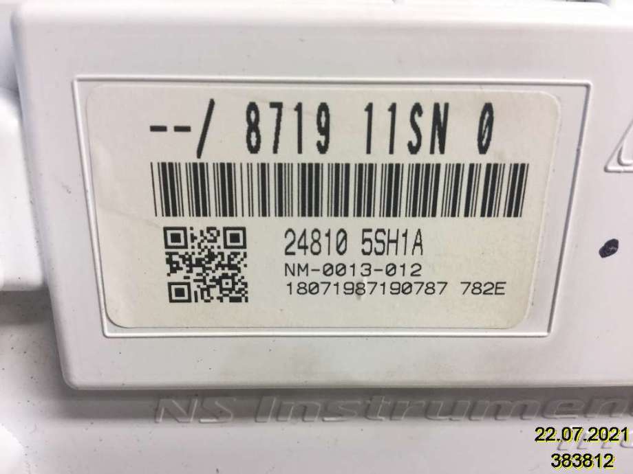 Instrumentpanel til Nissan Leaf 2018-->> (Type II)  (NISSAN|24810-5SH1A|8719 11SN 0|)