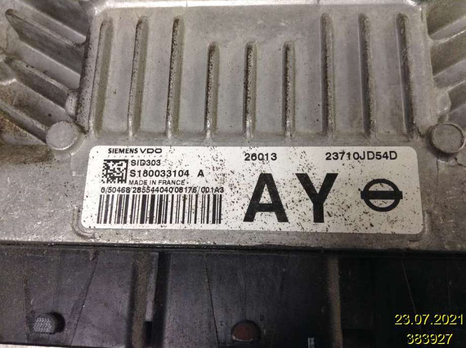 Styreenhet motor til Nissan Qashqai 2007-2010 (Type I, Fase 1) (NISSAN|23710-JD54D|S180033104|)