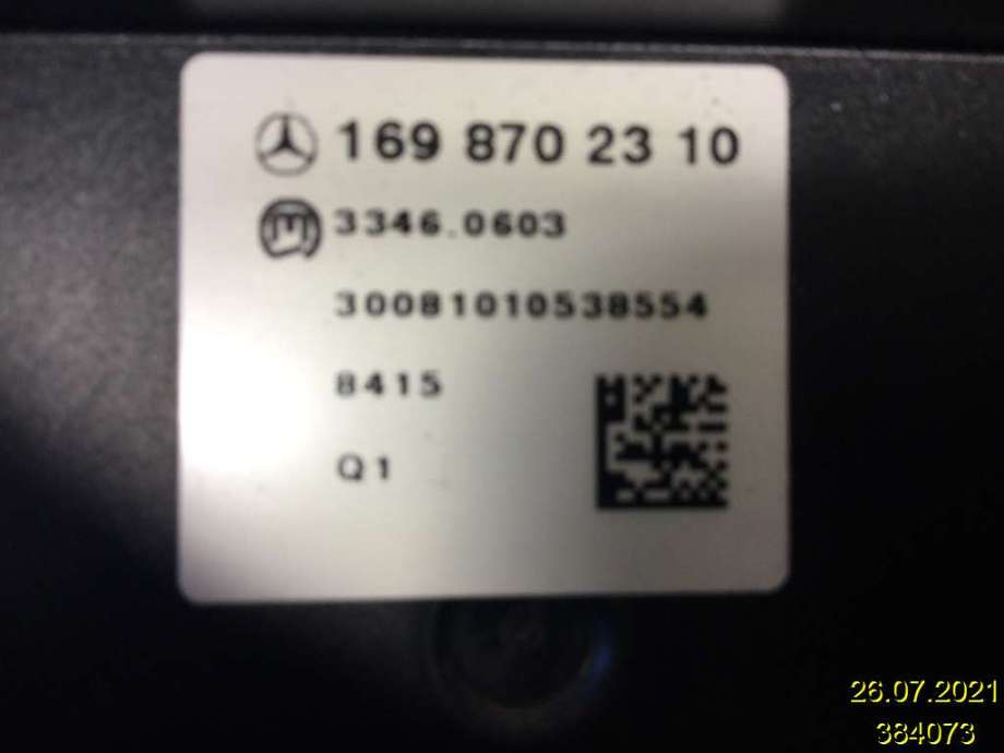 Bryter setevarme til Mercedes B-Klasse 2008-2011 (Fase 2) (W245) (W245) (MERCEDES|169 870 23 10|3346.0603|)