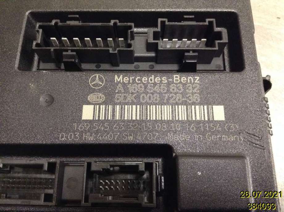 Styreenhet comfort (BCM) til Mercedes B-Klasse 2008-2011 (Fase 2) (W245) (W245) (MERCEDES|A 169 545 63 32|5DK 008 728-36|)