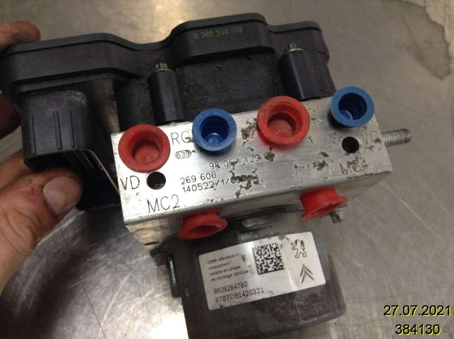 ABS sentral til Peugeot 308 2013-2021 (Type II)  (PEUGEOT|9809264780|0 265 244 179|9806742980)