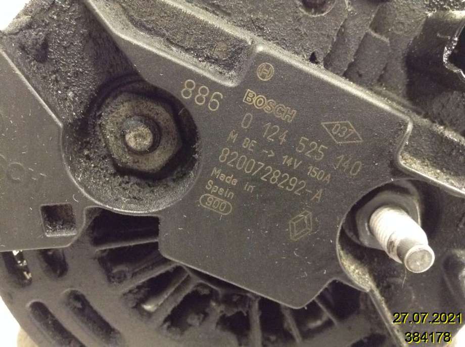 Dynamo til Nissan Qashqai 2007-2010 (Type I, Fase 1)  (NISSAN|8200728292-A|0 124 525 140|)