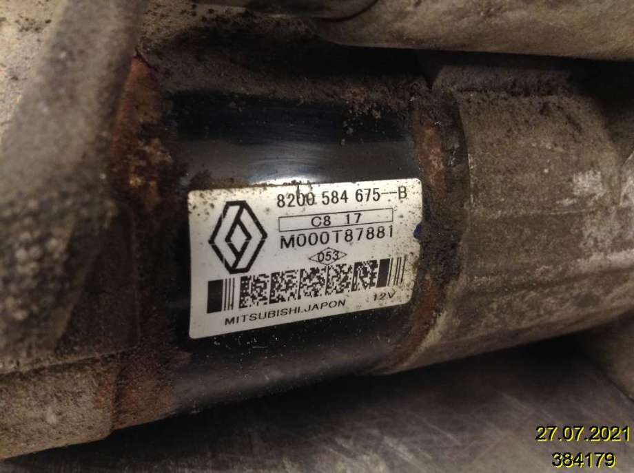 Starter diesel til Nissan Qashqai 2007-2010 (Type I, Fase 1)  (NISSAN|8200584675-B|M000T87881|)