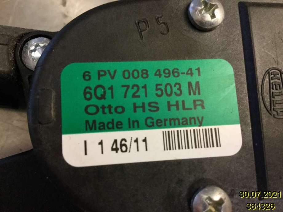 Pedal gass til Škoda Fabia 2010-2014 (Type II, Fase 2) (SKODA|6Q1 721 503 M|)
