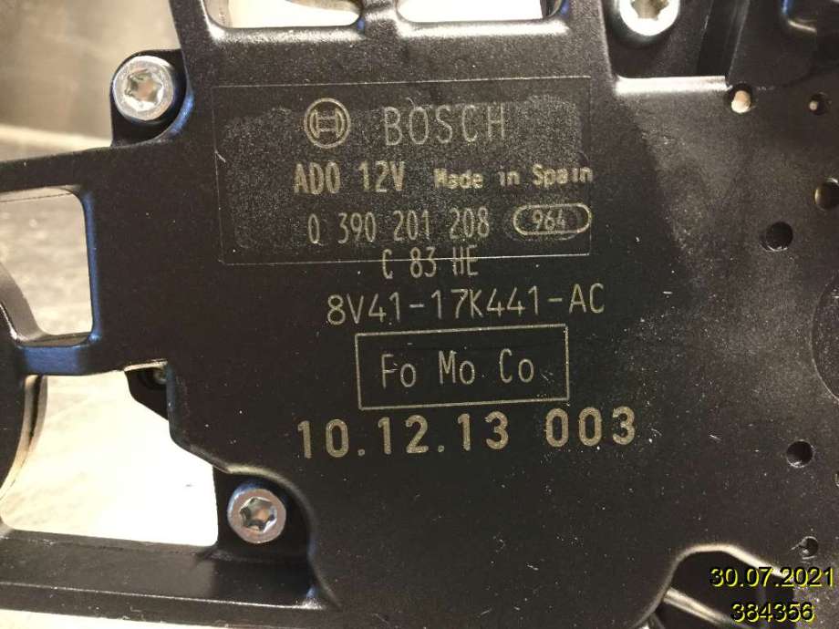 Viskermotor bakrute til Ford Kuga 2008-2012 (Type I)  (FORD||0 390 201 208|8V41-17K441-AC)