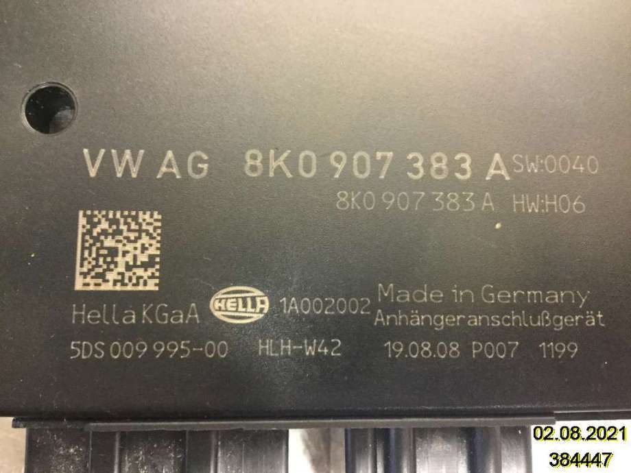 Styreenhet hengerfeste til Audi A4 2007-2014 (Type IV) (B8) (B8) (AUDI|8K0 907 383 A|5DS 009 995-00|)