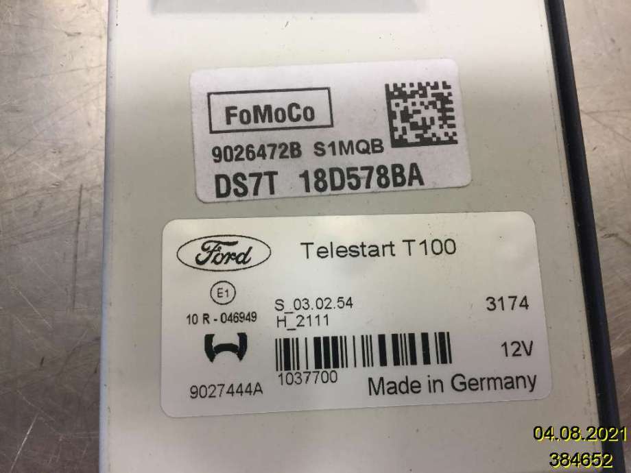 Styreenhet diverse til Ford Mondeo 2014-2019 (Type V, Fase 1)  (FORD|DS7T-18D578-BA|9026472B|)