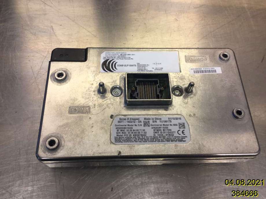 Styreenhet DAB til Ford Mondeo, 2014-2019 (Type V, Fase 1)  (FORD|DS7T-14F239-CH)