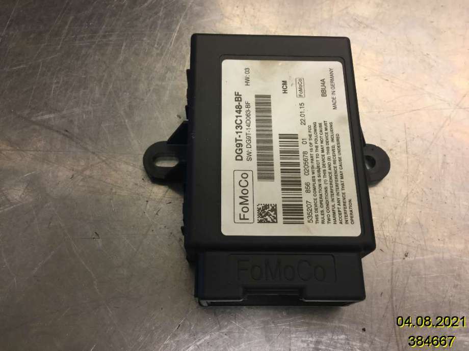 Styreenhet diverse til Ford Mondeo, 2014-2019 (Type V, Fase 1)  (FORD|DG9T-13C148-BF)