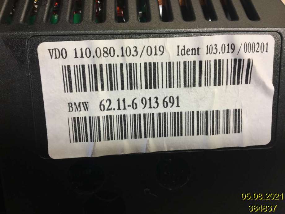 Instrumentpanel til BMW 7-Serie 2000-2008 (E65/E66/E67/E88) (E65/E66/E67/E88) (BMW|62.11-6 913 691|110.080.103/019|)