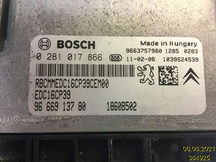 Styreenhet motor til Citroën C-Crosser 2007-2012 (CITROEN|0 281 017 866|96 669 137 80|)