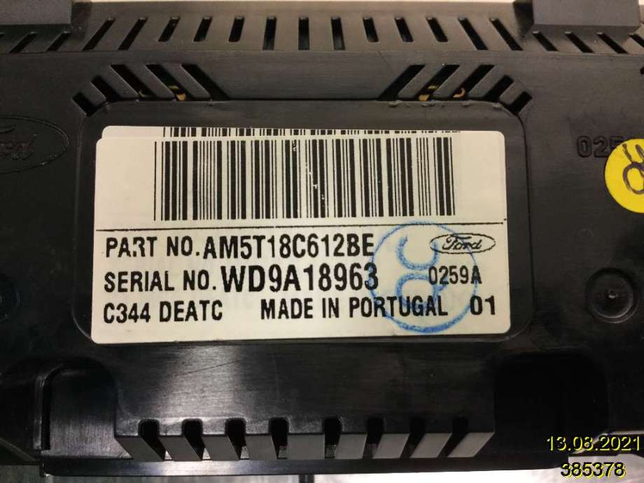 Varmeapparat betjening til Ford C-Max 2010-2015 (Type II, Fase 1)  (FORD|AM5T18C612BE|WD9A18963|)