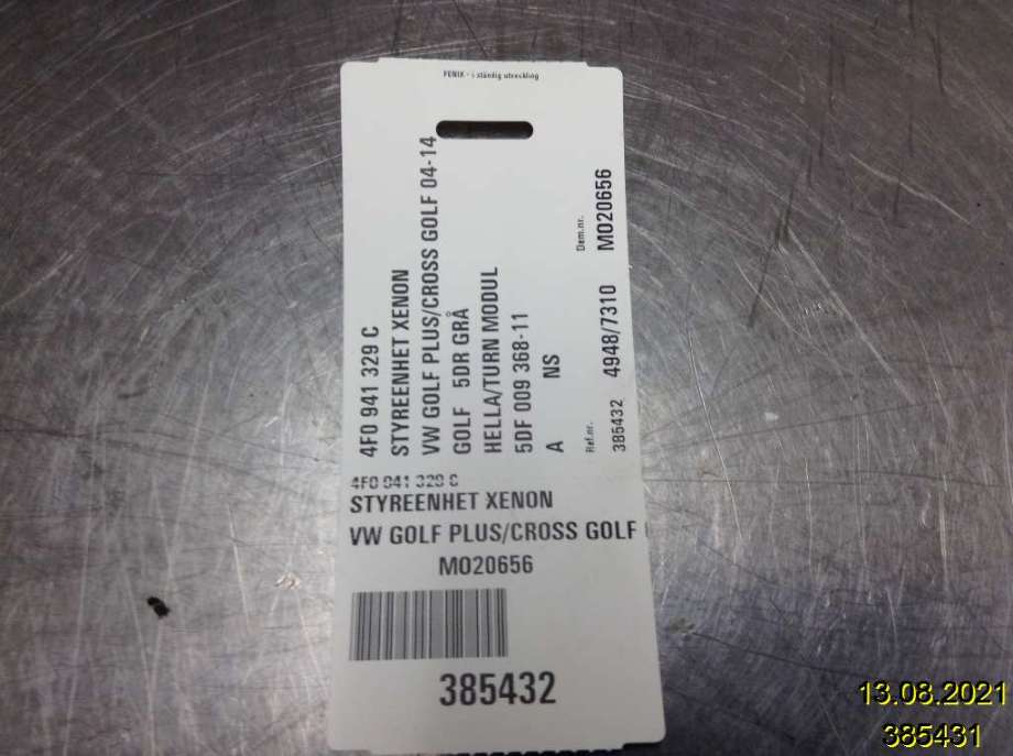 Styreenhet xenon/ballast til VW Golf, Plus/Cross 2009-2013 (Fase 2) (VOLKSWAGEN||5DV 009 000-00)