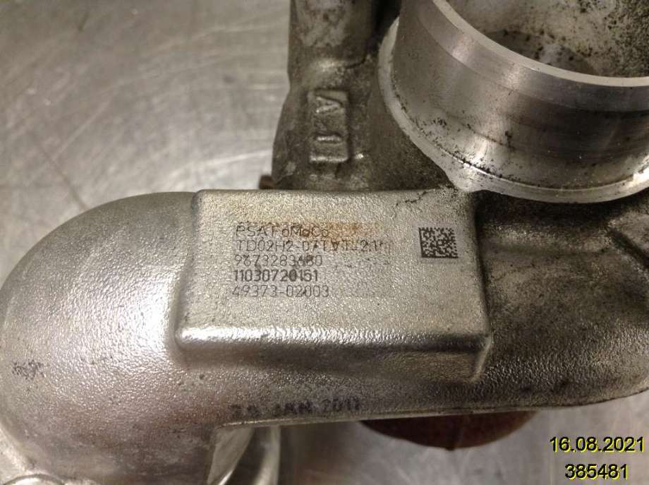 Turbo til Ford Fiesta 2008-2012 (Type VI, Fase 1)  (FORD||49373-02003|9673283680)