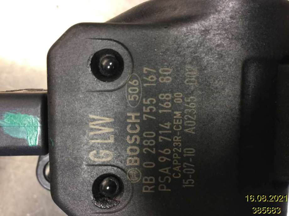 Pedal gass til Peugeot 3008 2009-2016 (Type I)  (PEUGEOT|96 714 168 80|0 280 755 167|)