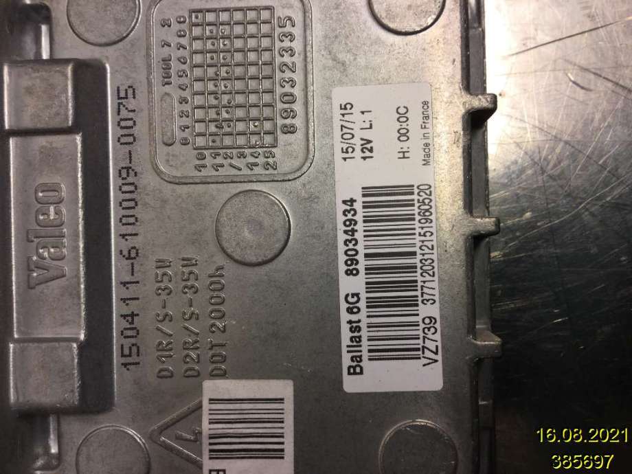 Styreenhet xenon/ballast til Peugeot 3008 2009-2016 (Type I)  (PEUGEOT|89034934|)