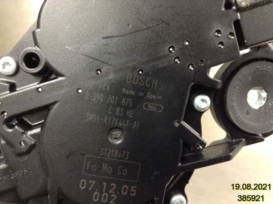 Viskermotor bakrute til Volvo V50 2007-2012 (Fase 2) (VOLVO|31218473|0 390 201 875|3M51-R17K441-AF)