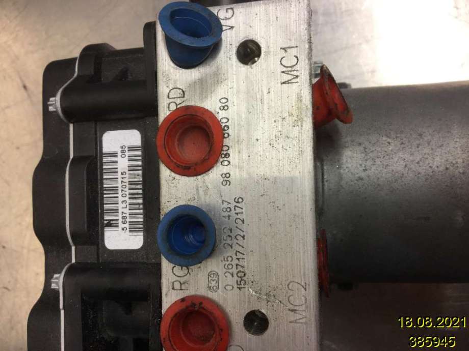 ABS sentral til Peugeot 3008 2009-2016 (Type I) (PEUGEOT|98 080 660 80|0 265 252 487|)