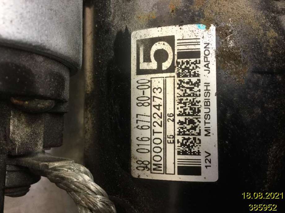 Starter diesel til Peugeot 3008 2009-2016 (Type I)  (PEUGEOT|9801667780|)