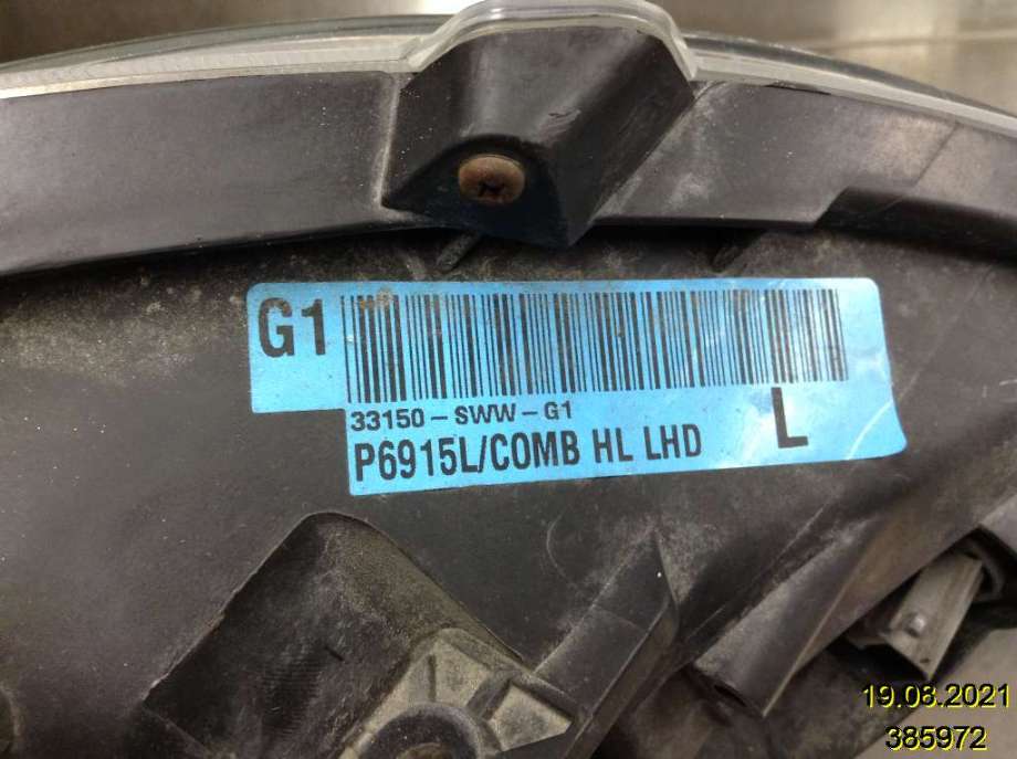 Frontlykt venstre xenon til Honda CR-V 2007-2012 (Type III) (HONDA|33150-SWW-G1|)