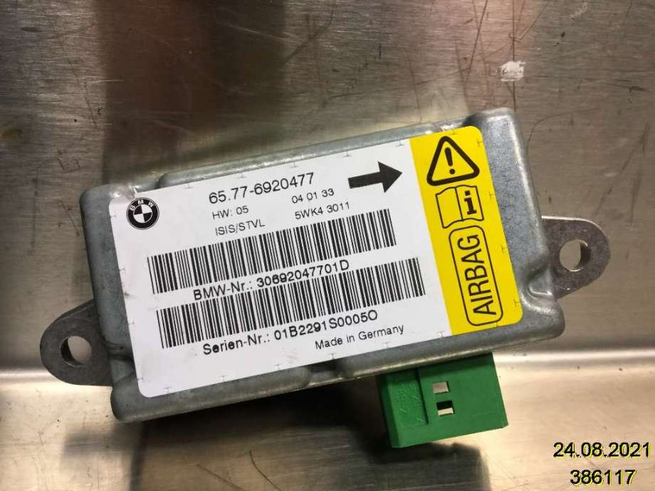 Airbag elektronikk til BMW 7-Serie 2000-2008 (E65/E66/E67/E88) (E65/E66/E67/E88) (BMW|65.77-6920477|30692047701D|)