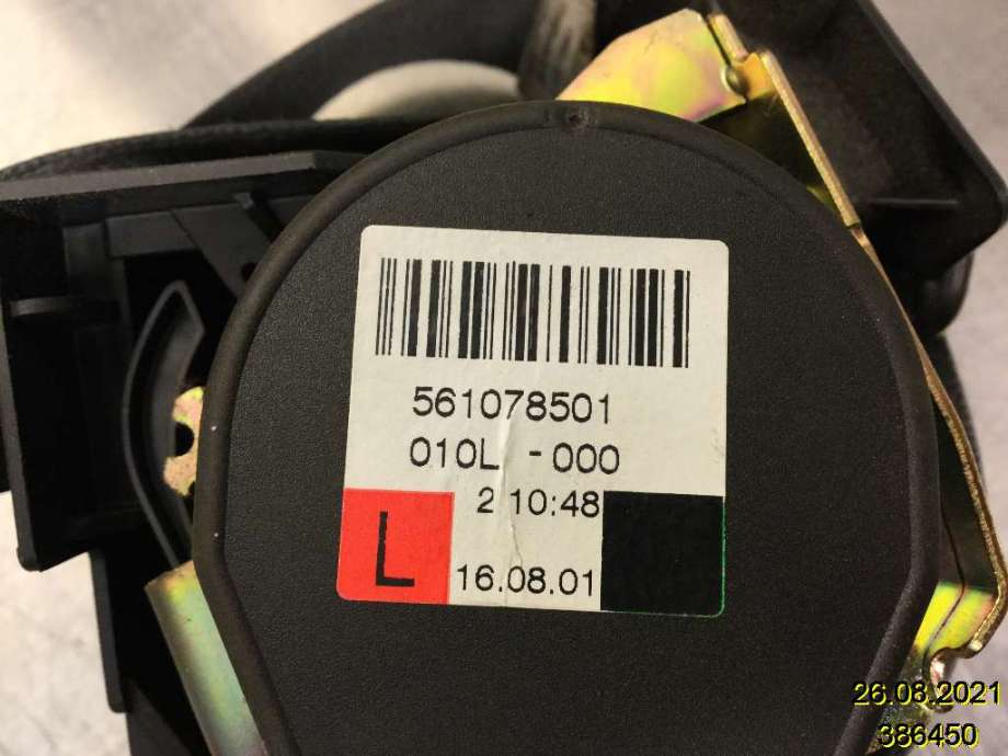 Sikkerhetsbelte foran venstre til BMW 7-Serie 2000-2008 (E65/E66/E67/E88) (E65/E66/E67/E88) (BMW|72 11 9 138 301||561078501010L-00)