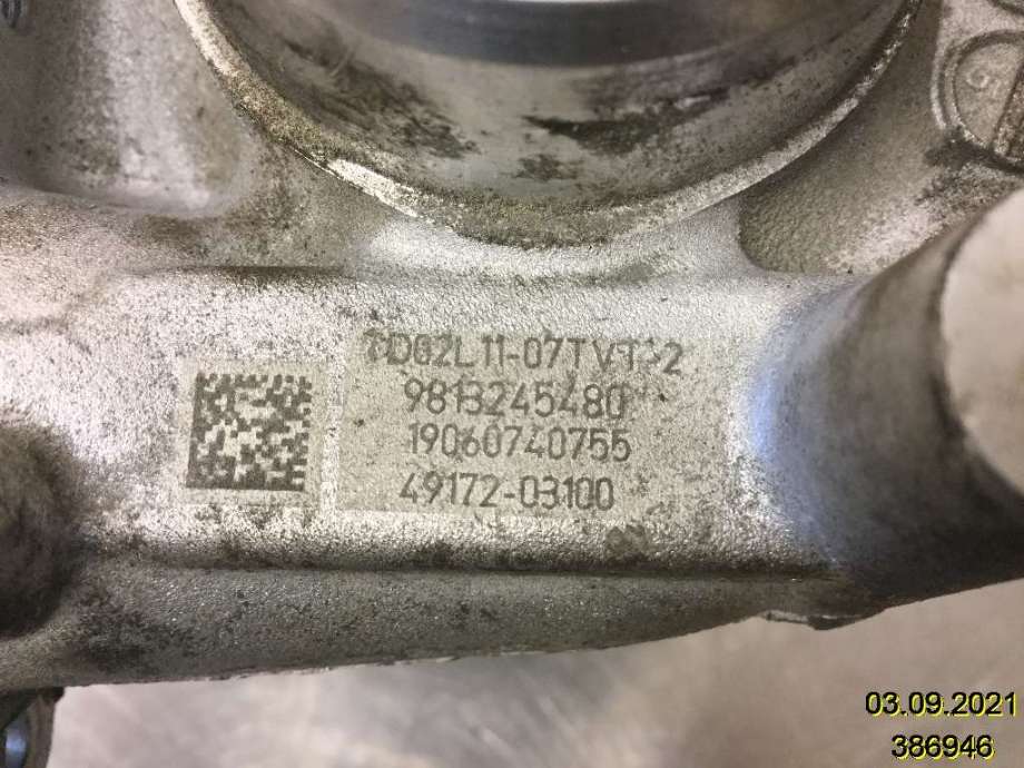 Turbo til Peugeot Partner 2019-->> (Type III)  (PEUGEOT|98 132 454 80|49172-03100|)