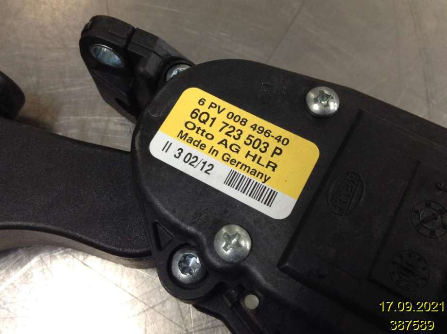 Pedal gass til VW Polo 2009-2014 (Type V, Fase 1)  (VOLKSWAGEN|6Q1 723 503 P|6PV 008 496-40|)