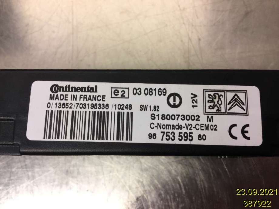 Styreenhet diverse til Citroën C3 2010-2016 (Type II)  (CITROEN|6574 RL|03 08169|9675359580)