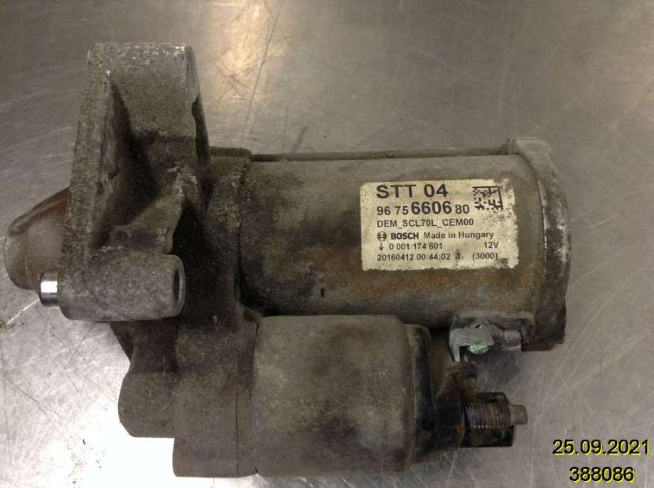 Starter diesel til Peugeot Partner 2015-2019 (Type II, Fase 2)  (PEUGEOT|96 756 606 80|0 001 174 601|)